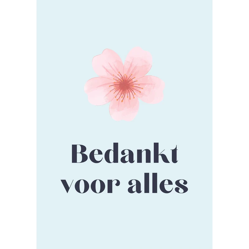 Bedankt voor alles