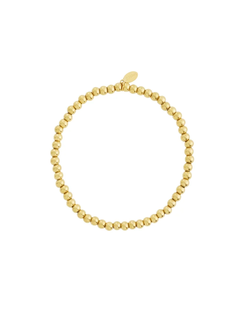 Massieve Kralen Armband Gold – Luxe & Tijdloos Sieraad
