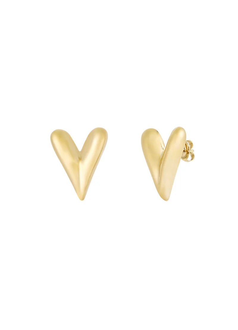 Hartjes Oorbellen Gold – Elegant & Tijdloos Sieraad
