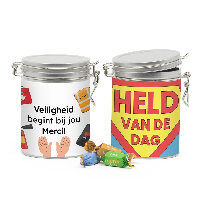 Beugelblik Merci petits met eigen wikkel - BHV