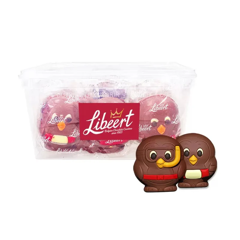 Libeert Cocoa Bombs Value Pack - 12 chocoladepinguïns met marshmallows - 480g