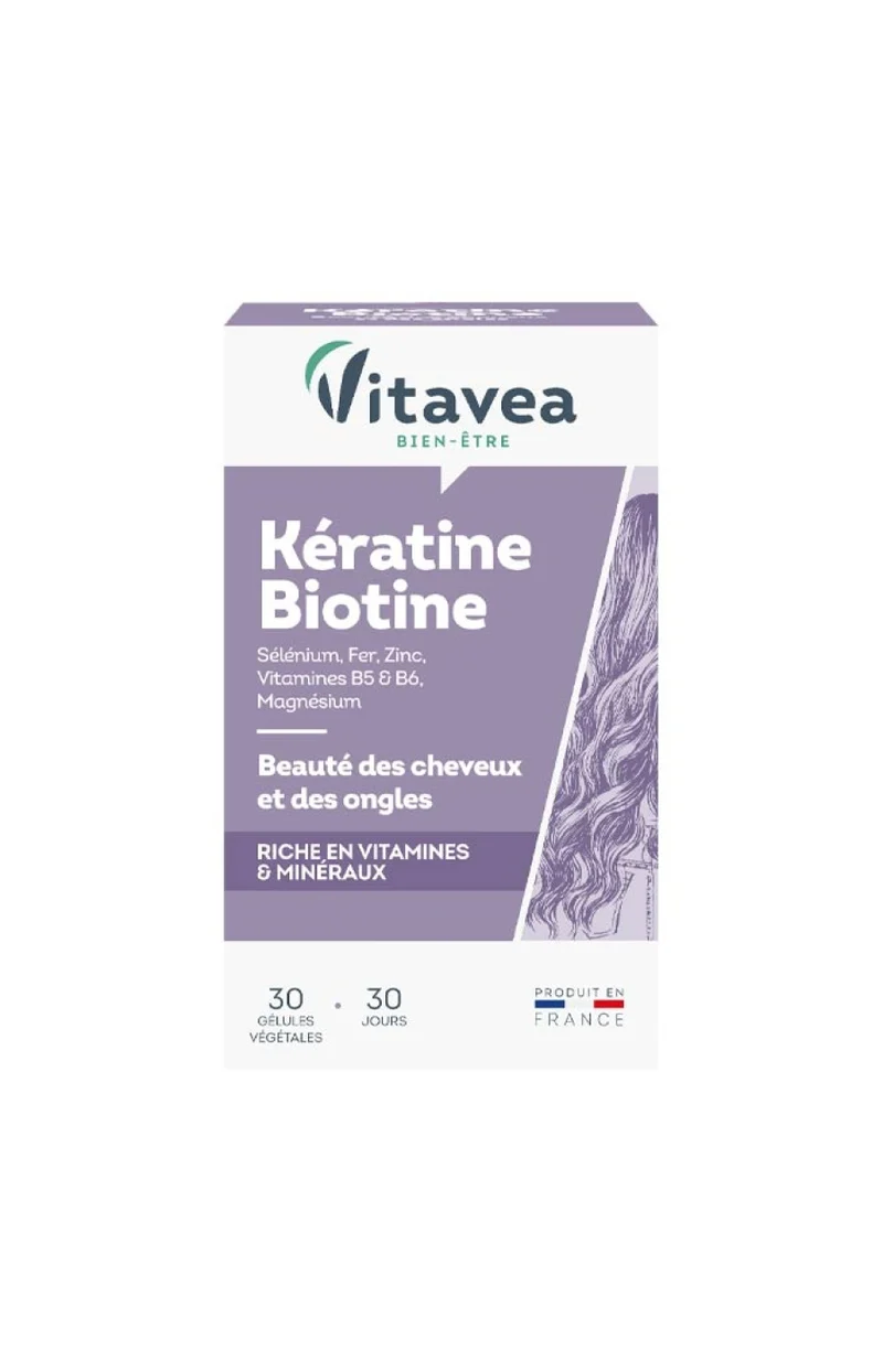 Cure beauté des cheveux & ongles - Kératine & biotine - 3 mois