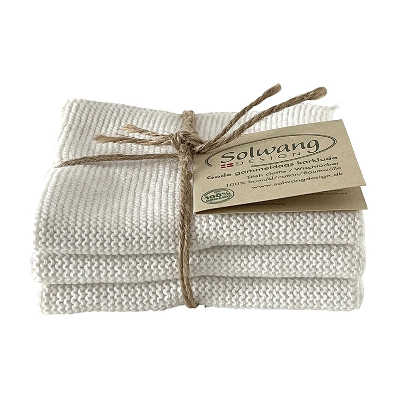 Solwang Design Vaatdoekjes set van 3 - Wit