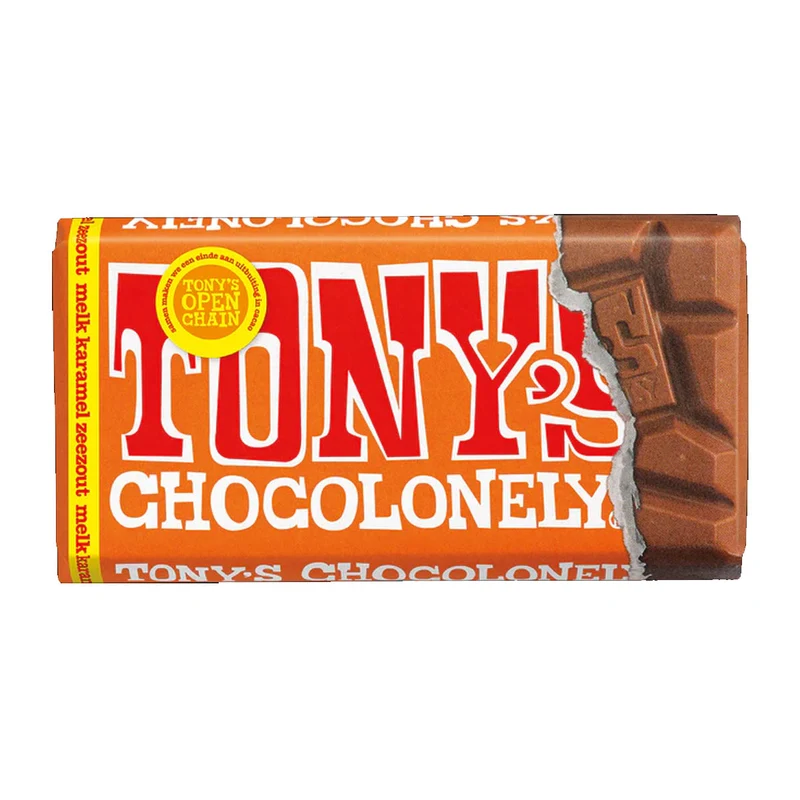 Tony Chocolonely - Melk Karamel Zeezout - 90 Gram