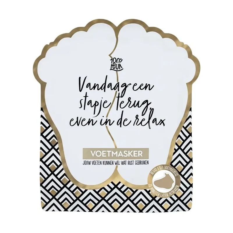 Voetenmasker - Vandaag Een Stapje Terug, Even In De Relax