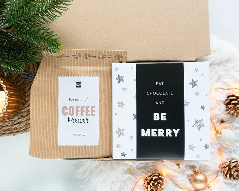 Brievenbuscadeau – Kerstcadeau – Kerst Koffietraktatie