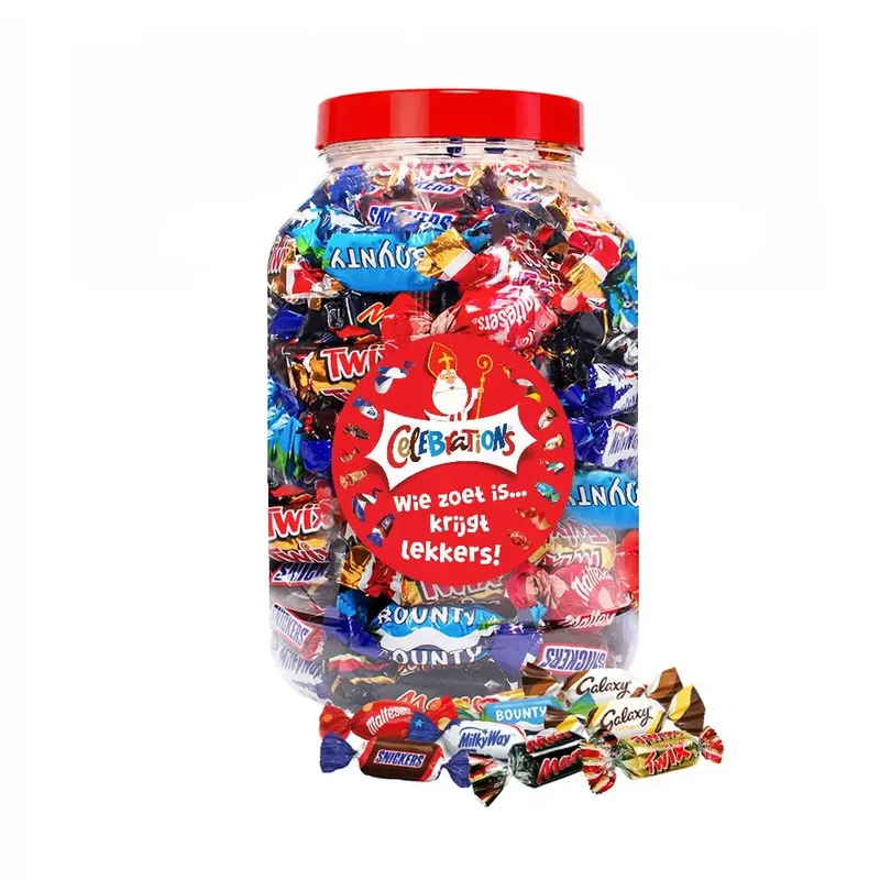Mars Celebrations chocolade van Sinterklaas "Wie zoet is krijgt lekkers!" - 1200g