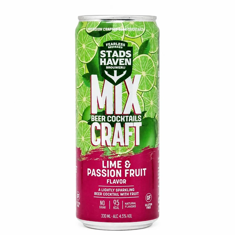 Stadshaven Brouwerij MixCraft Lime & Passion Fruit | Hard Seltzer Biercocktail