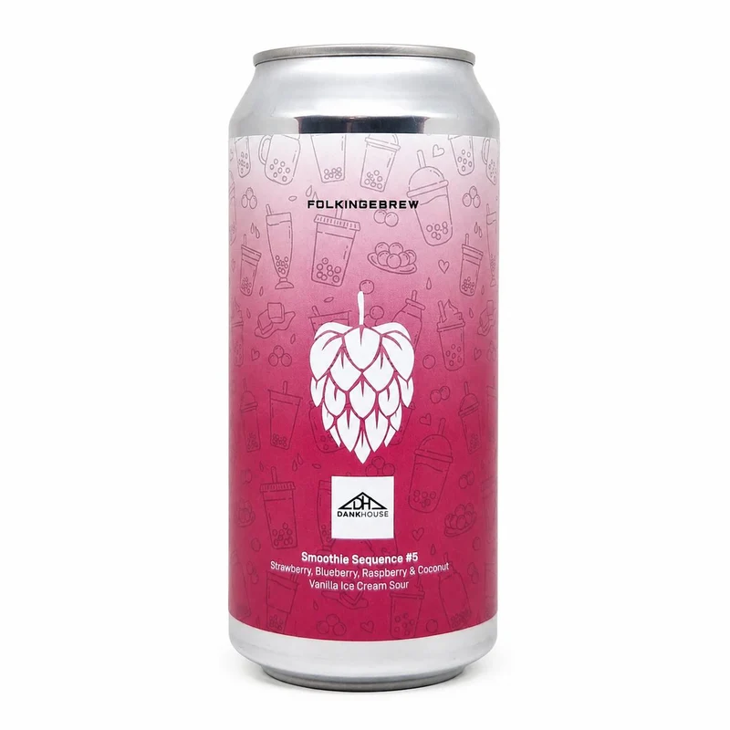 Folkingebrew X Dankhouse Smoothie Sequence #5 Strawberry, Blueberry, Raspberry & Coconut | Smoothie Sour