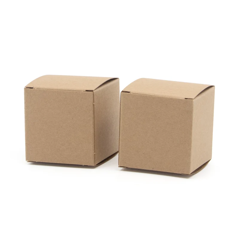 Kubusdoosje bio kraft 5x5x5cm (10 stuks)