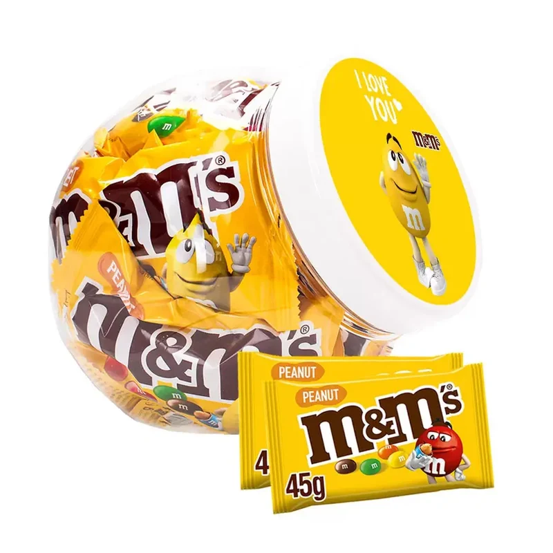 M&M’s Peanut "I Love You" - chocolade cadeau - herbruikbare bokaal - 450g