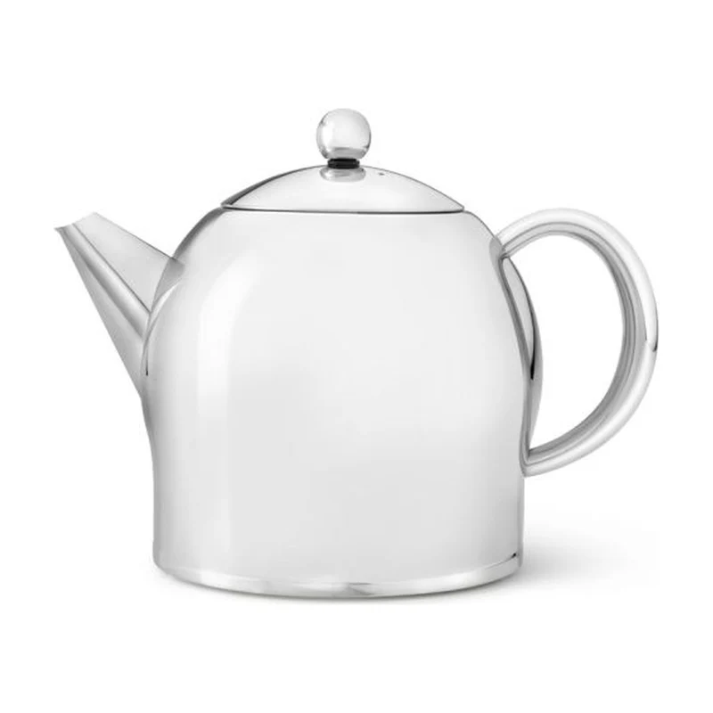 Bredemeijer Minuet Santhee Dubbelwandige Theepot RVS Glanzend - 1,4 liter