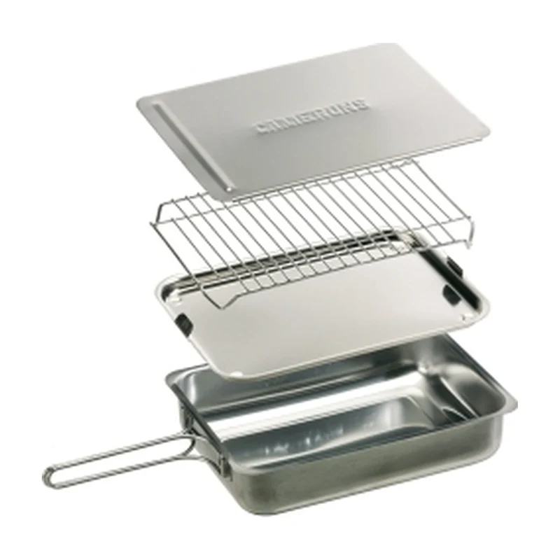 Camerons Rookoven RVS - 28 x 18 x 7,5 cm
