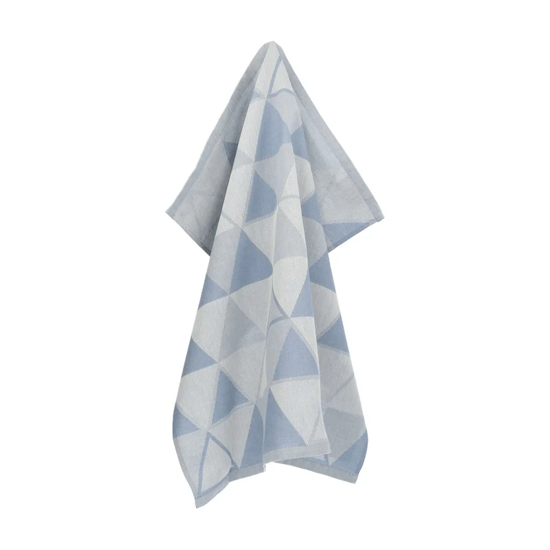 Bunzlau Castle Theedoek - Triangles Grijs/Blauw