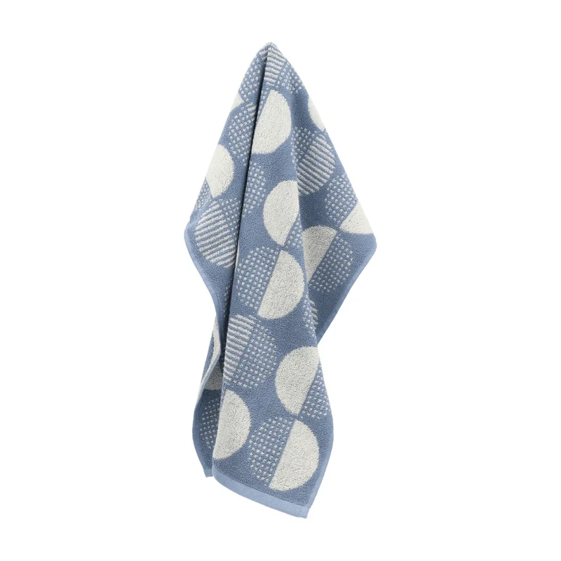 Bunzlau Castle Keukendoek - Dots Grijs-Blauw