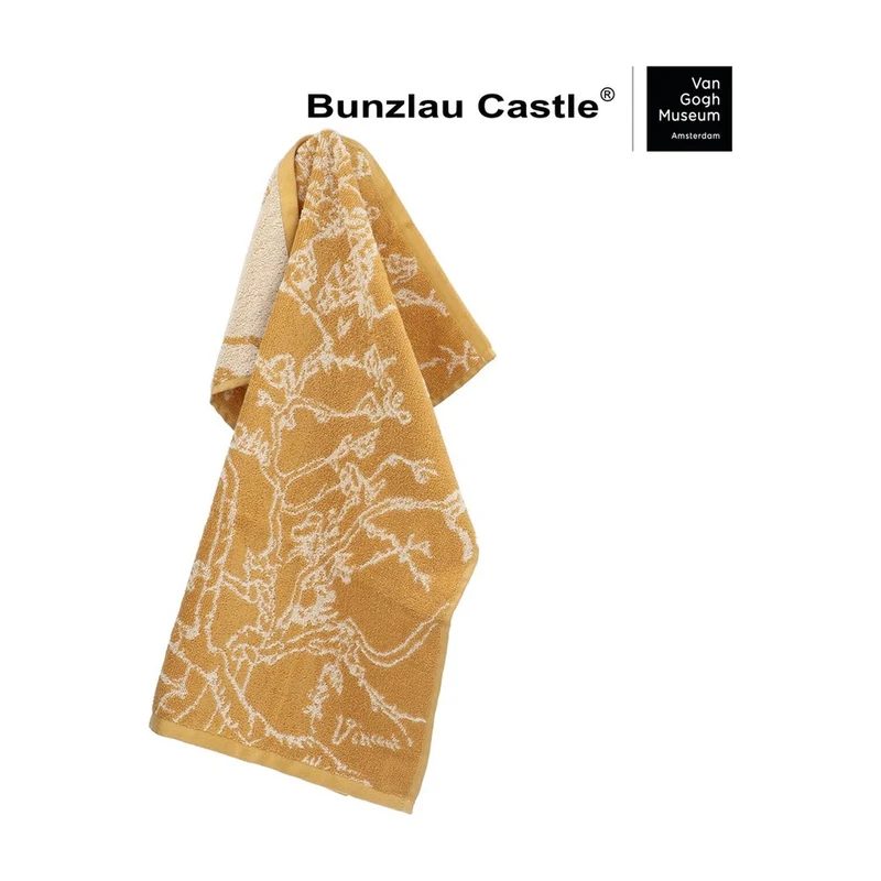 Bunzlau Castle Keukendoek van Gogh - Almond Blossom Geel