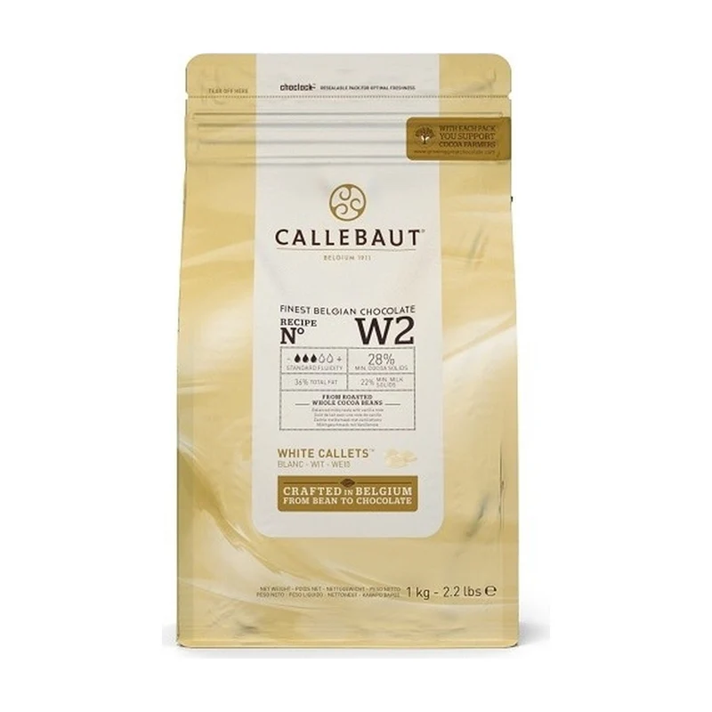Callebaut Chocolade Callets Wit - 1 kilo