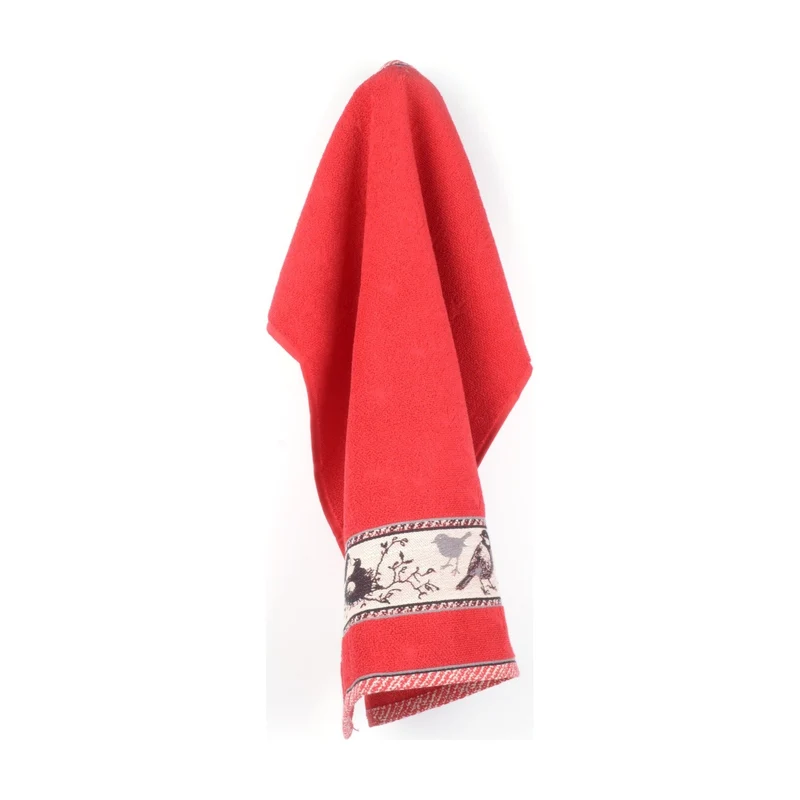 Bunzlau Castle Keukendoek - Vogel Rood