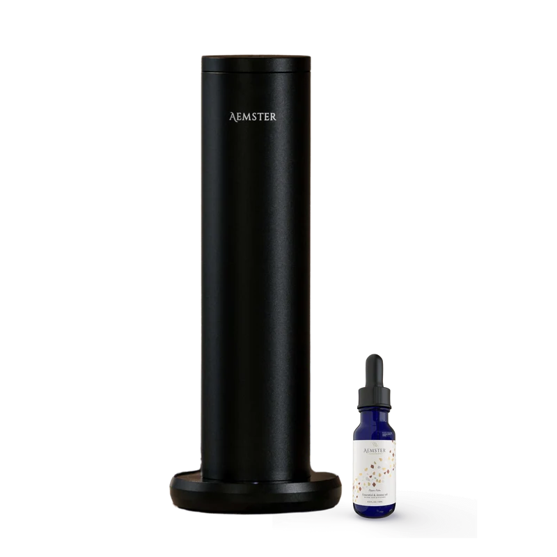 Bundle: Haevn, Aroma Diffuser Black + 15ml Pepper Palm