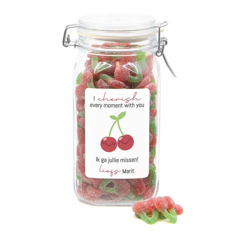 Grote weckpot Thank you Cherry Much! - Afscheid collega