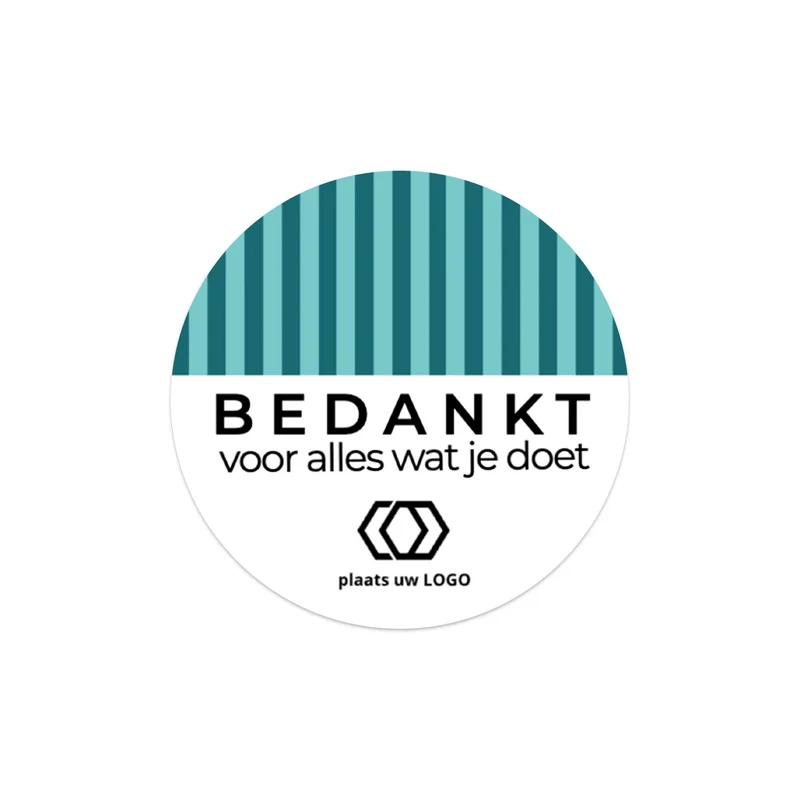 Persoonlijke stickers 24 stuks (4cm)- Zakelijk