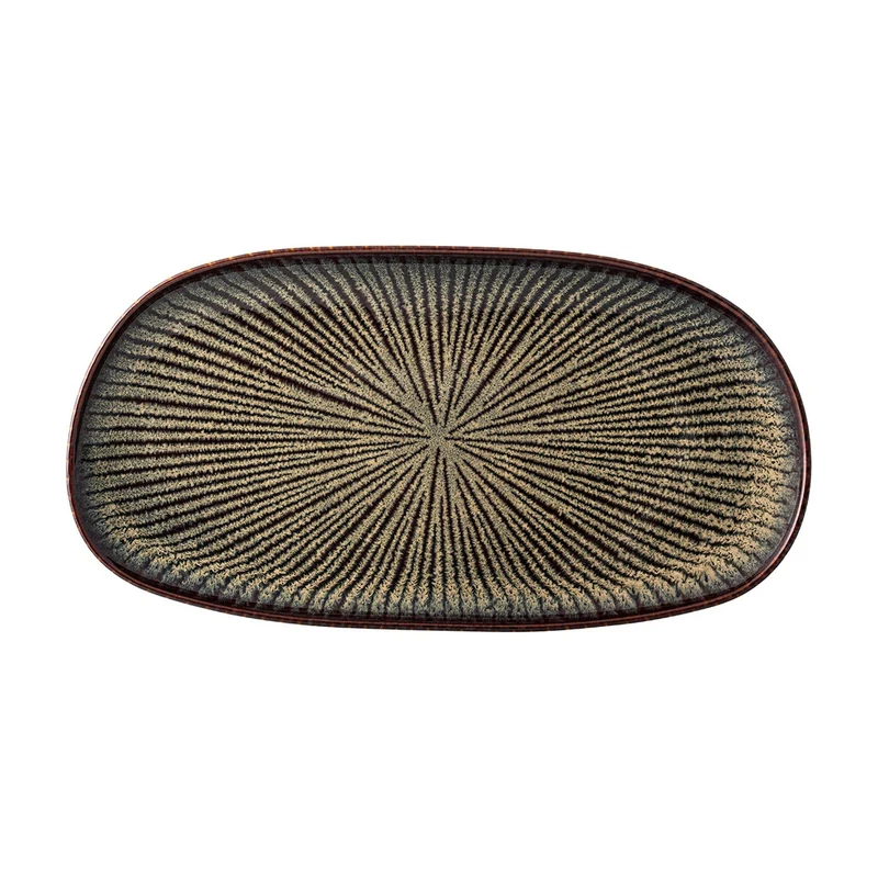 Casa Alegre Shangri-la Schaal Ovaal Donker - 30 x 16 cm