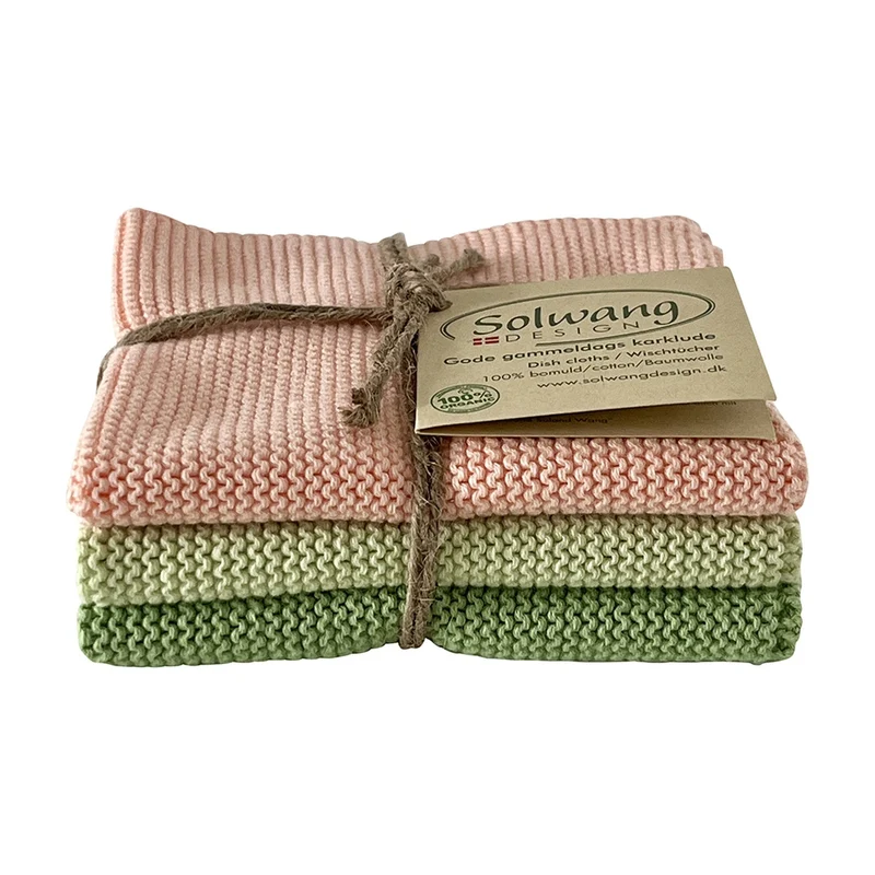 Solwang Design Vaatdoekjes set van 3 - Papaya Combi