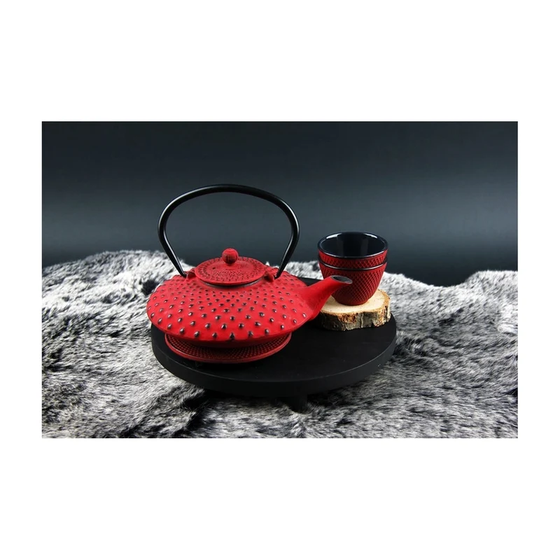 Bredemeijer Xilin Theepot Gietijzer Rood - 0,8 liter