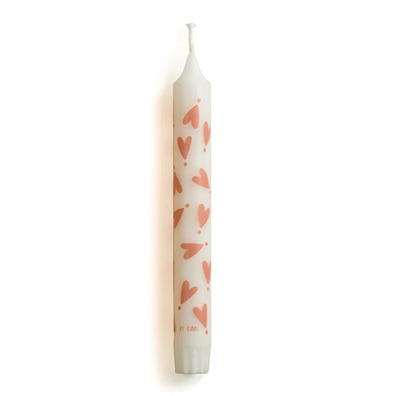Dinerkaars Roze Hartjes