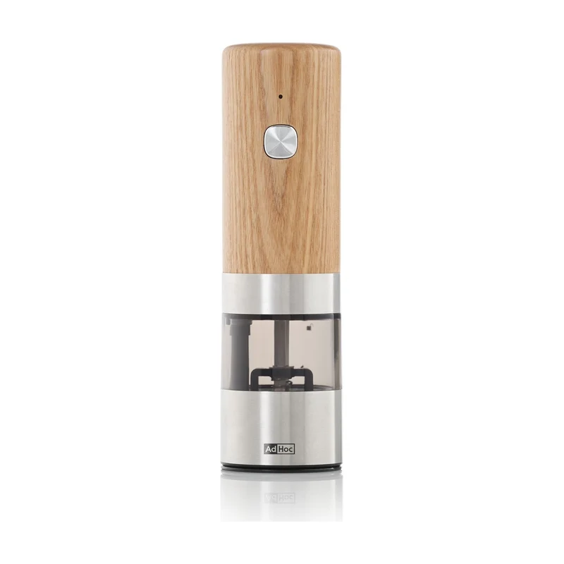AdHoc Peper- en Zoutmolen Elektrisch Essenhout - 17 cm