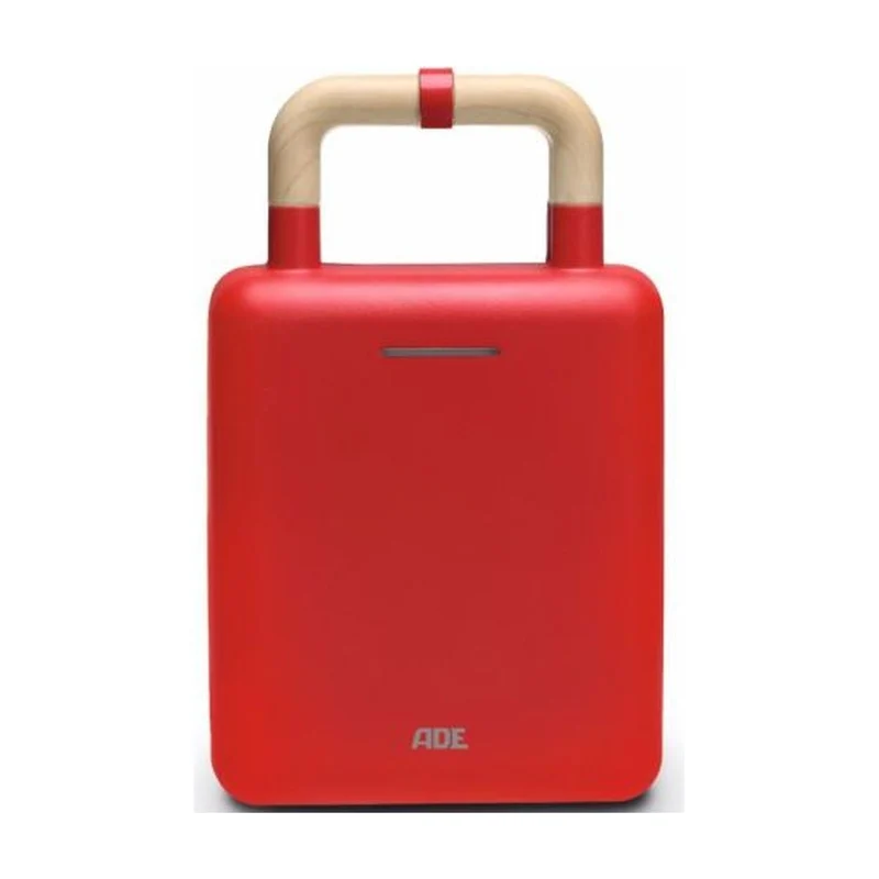 ADE Wafel- en Tosti-ijzer 2-in-1 - Rood