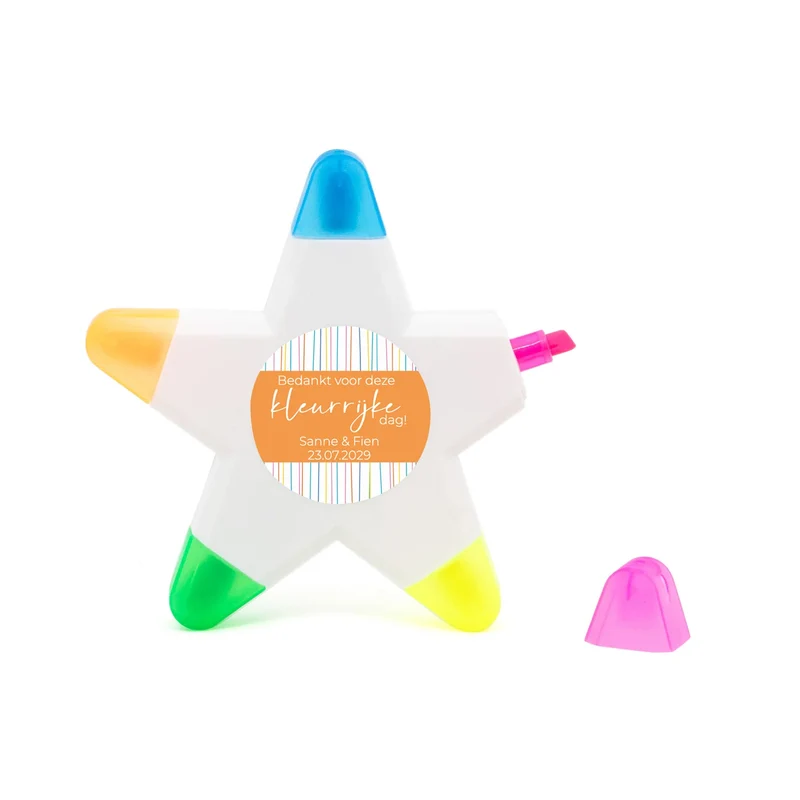 Highlight ster met eigen etiket - Trouwen
