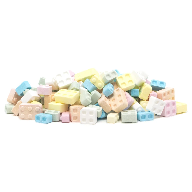 Gekleurde dextrose bouwsteentjes (kilo)