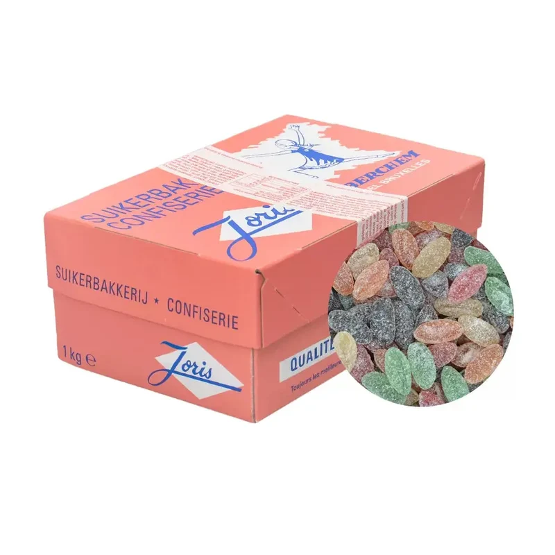 Joris Sweets Gommes Pectorales Assorties - snoepmix met suikerlaag - 1000g