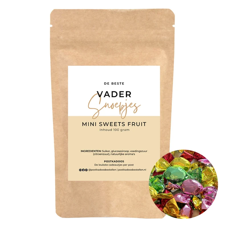 Zak Snoep - De Beste Vader - Mini Sweets Fruit