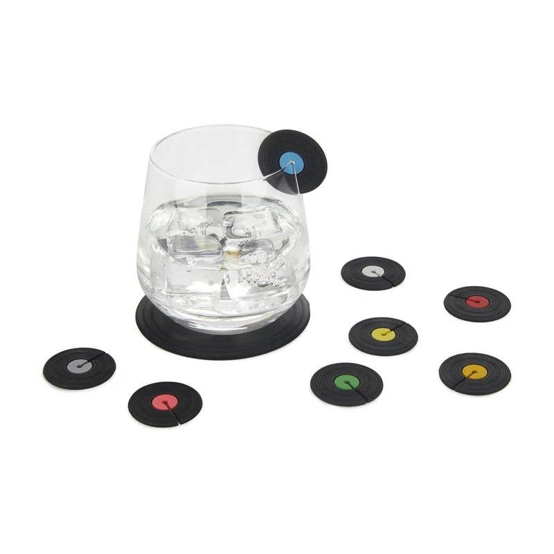 Balvi Glasmarkers Greatest Hits Siliconen - 8 stuks