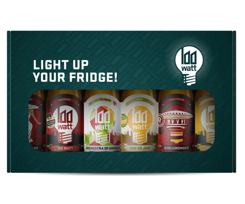6-pack Bier Cadeau - 100 Watt Brewery