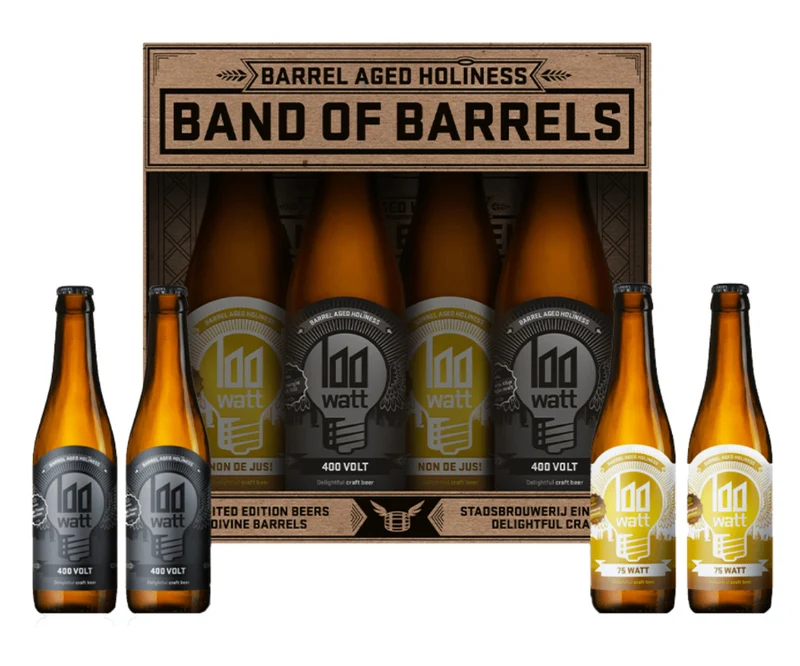 Band of Barrels 4 bieren – 100 Watt Brewery