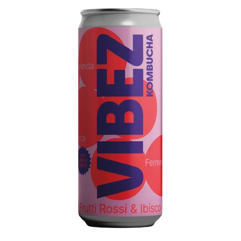 Vibez Kombucha Frutti Rossi e Ibisco