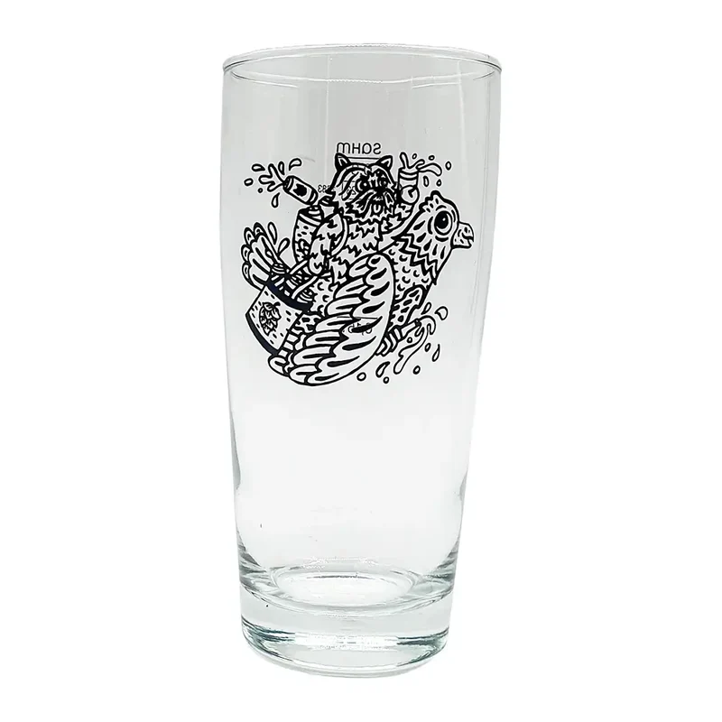 White Dog Glas