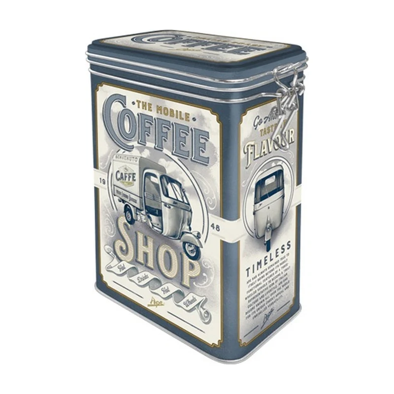 Nostalgic Art Blik met Klip - Ape Coffee Shop