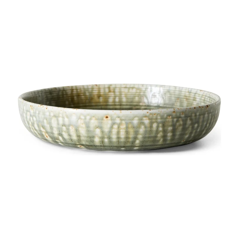 HKLiving Chefs Ceramics Diep bord L - Rustic Green