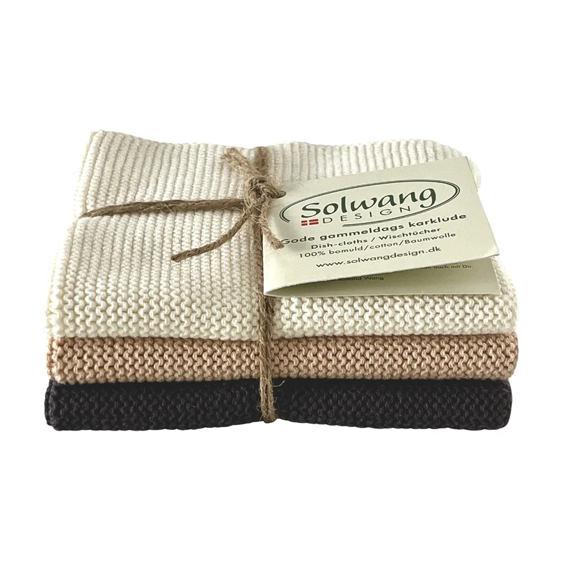 Solwang Design Vaatdoekjes set van 3 - Nature