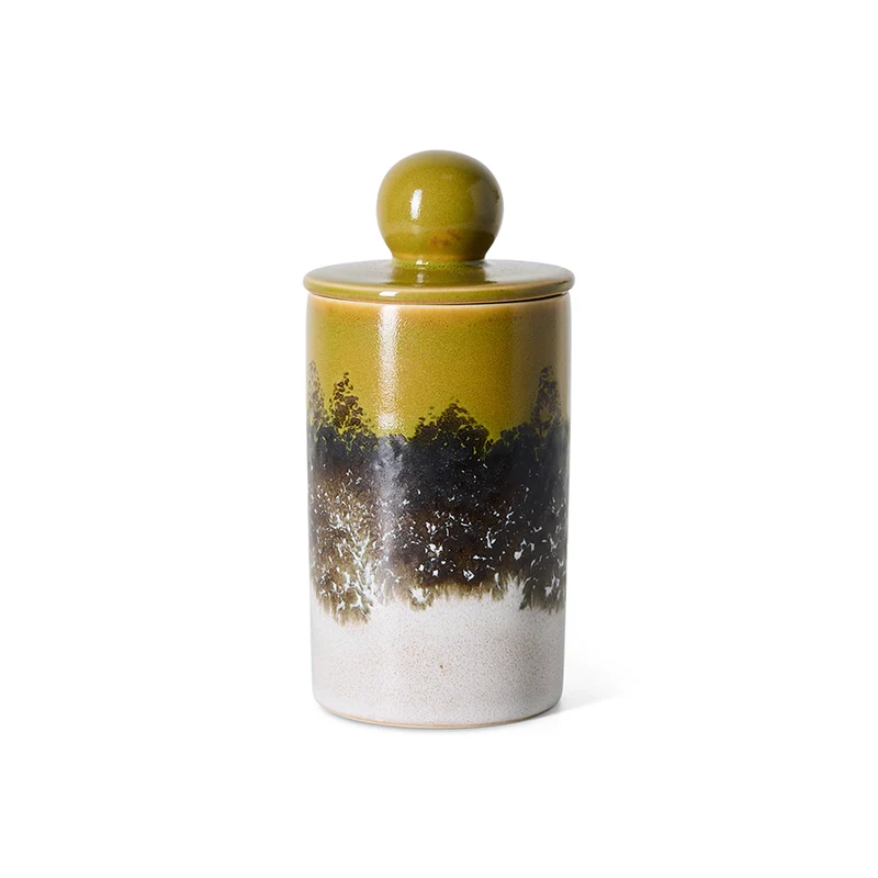 HKLiving 70's Voorraadpotje M - Truffle