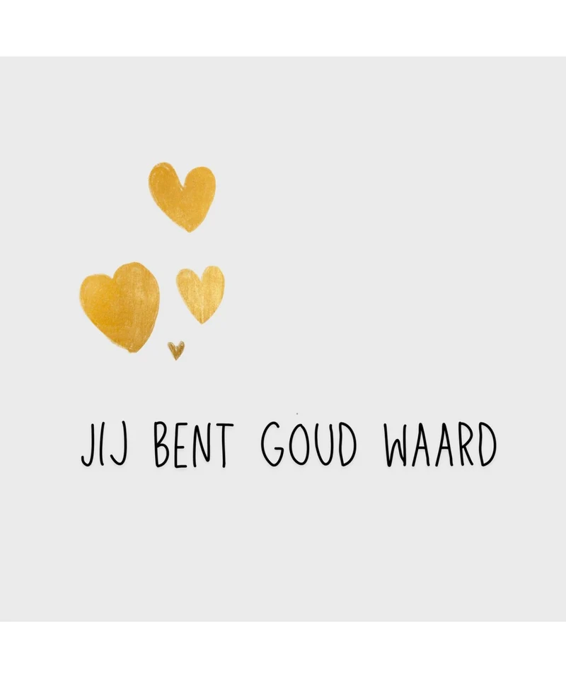 Jij Bent Goud Waard – Luxe Forex Tegeltje