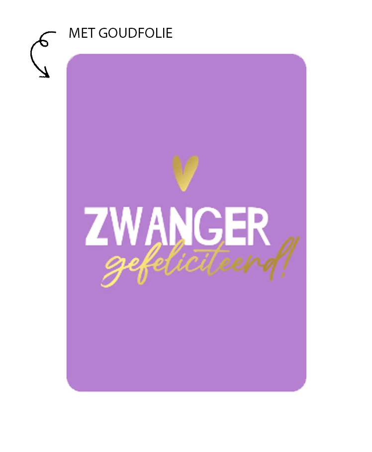 Kaart Zwanger Gefeliciteerd