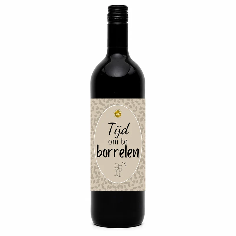 Fles Rode Wijn - Tijd Om Te Borrelen