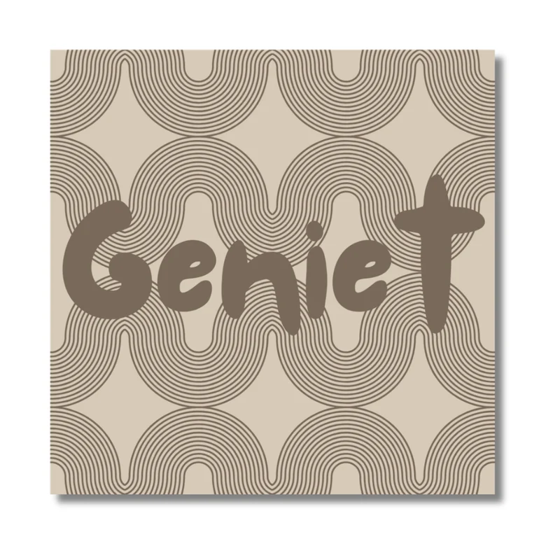 Onderzetter - Geniet