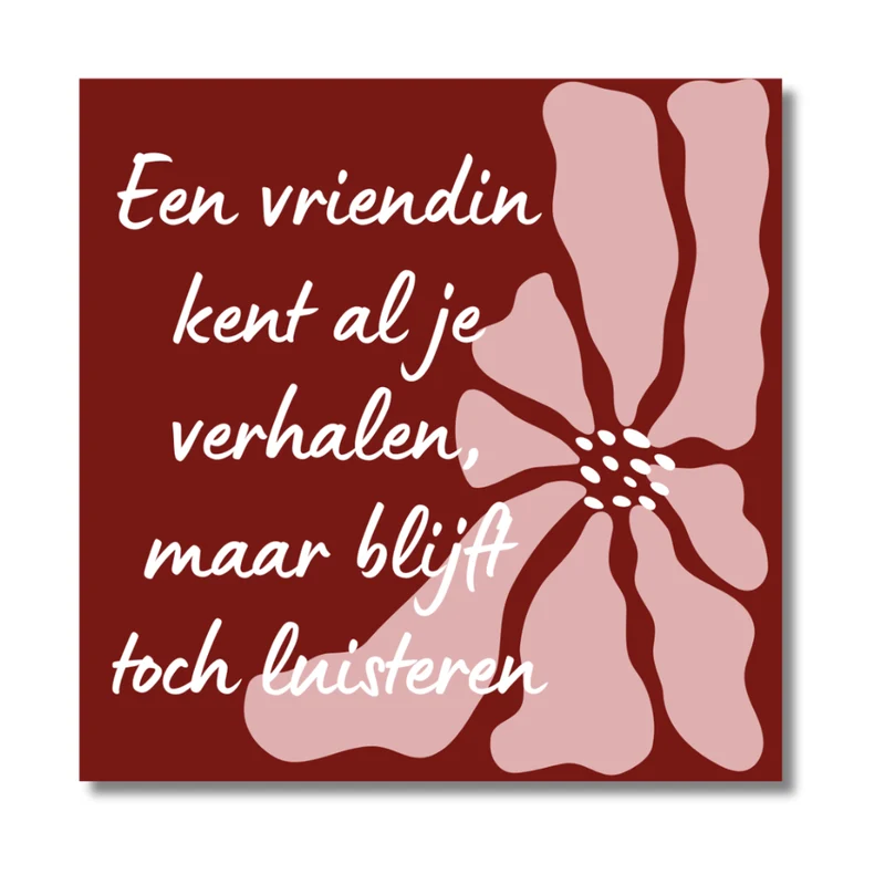 Onderzetter - Vriendin
