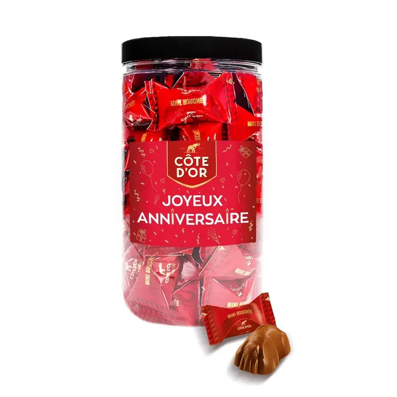 Côte d'Or Mini Bouchée "Joyeux Anniversaire!" - verjaardagscadeau - 500g